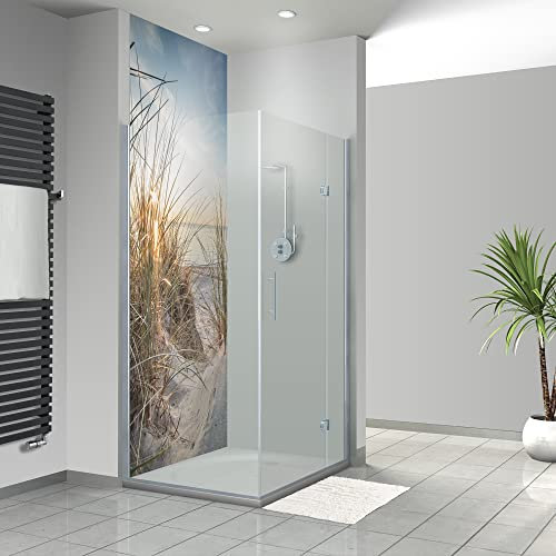 WANDFREUDE individuelle Duschrückwand Aluverbundplatte auf Maß (1 Stück - Strandromantik - Premium Matt Lack) – Dusche Wandverkleidung Duschwandverkleidung Duschrückwände