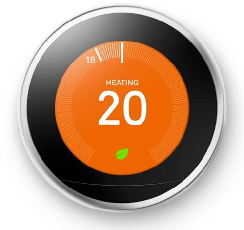 Google Nest 4th Gen Pro Wireless Heating & Hot Water Smart Thermostat- Stainless Steel