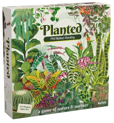 Buffalo Games Planted Strategy Boardgame, 2-5 Players, 42 Plants, 20-30 min