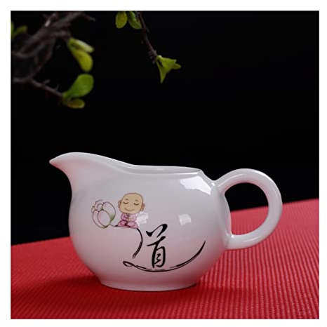 Saucière facile à verser Thé en céramique Piche-café créatif mignon mignon petit thé JUG Divider 190ml V Spout bec trousse de lait verser la décanteur d'eau pour servir la vinaigrette, le bouillon, le