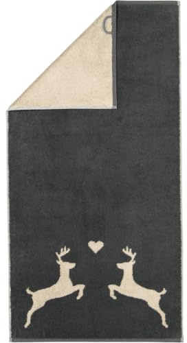 Cawö Handtücher Alpenchic Edition Hirsche 6228 Granit - 73