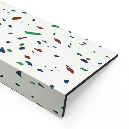 Davanzale per Finestra Colore Finitura Davanzale Finestra Decoro Pietra Piccola, Copertura del Davanzale Della Finestra a Forma di L per Le Piante, Sostituzione del Davanzale in Acrilico per Interni C