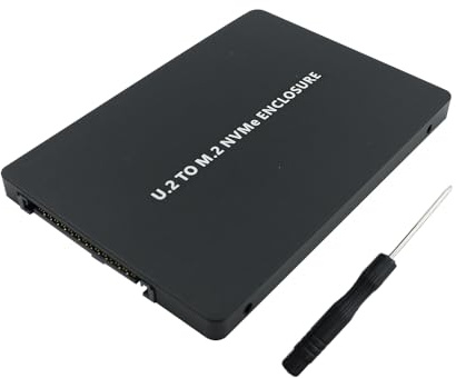Hsthe Sea NVMe Adapter M-Key M.2 auf U.2 Karte SFF8639 Kompatibel mit PCIe 3.0 4.0 NVMe AHCI SSD - Schwarz