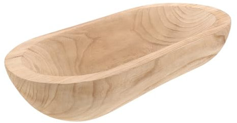 Amosfun Ciotola in Legno Per Impasto Ciotola Tradizionale Per Decorare Casa Centrotavola in Legno Elemento Decorativo Per Interni