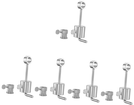 BESPORTBLE Lot De 5 Accessoires Pour Gril Électrique Poids Et Butée De Broche En Acier Inoxydable Pour Une Cuisson Uniforme Et Facile À Entretenir