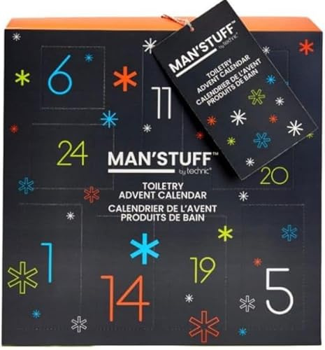 Man Christmas Advent Calendar Toiletry Grooming Bath Gift Set