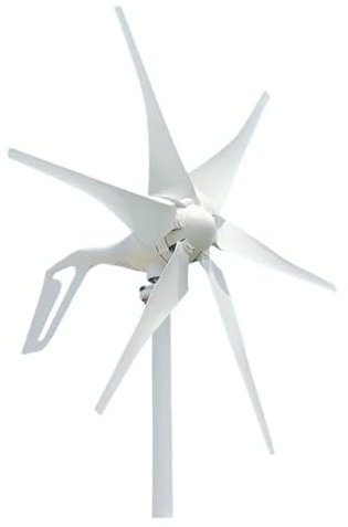 OUHFCASN 2000W Wind Turbine Windmill Wind Generator For Home Engine-generator Water Turbine Household Power Supply System Low Starting Speed for Home(With Hybrid Charger,12V)