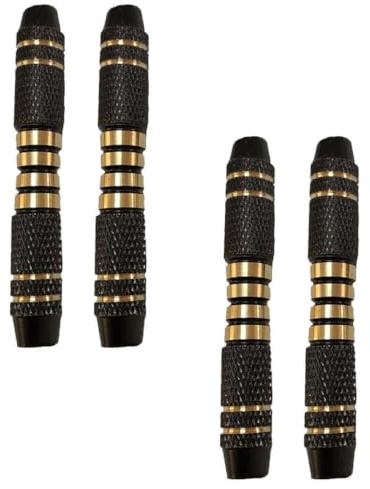 NAMOARLY 4 Stück Kupfer Dart Barrel Mit Gerändeltem Griff Ausgewogenes Design Für Soft- Und Steel-Darts Kompatibel Mit Standard-schäften Und Flights Für Präzise Kontrolle Und Verbessertes S