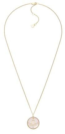 Fossil Damen-Edelstahl oder Sterlingsilber-Halskette mit Karabinerverschluss