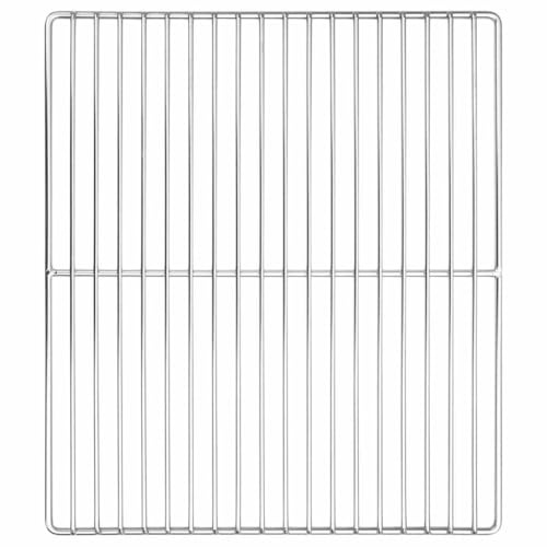 vidaXL Grillrost 40 x 35 cm Edelstahl Silber | Hält extremen Kochtemperaturen stand, Glänzende Chromoberfläche sieht super aus, Sorgt für Sicherheit beim Grillen