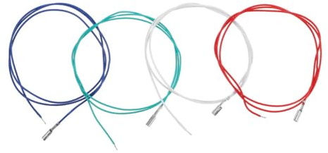 SUPVOX Cavo di Ricambio Accessorio per Testina Giradischi in Rame per Giradischi 4 Pezzi Trasmissione Audio Stabile e Codifica Colori Distinta per Uso Domestico e Bar