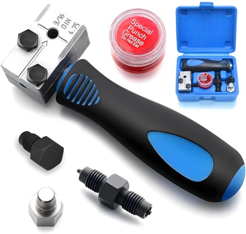Moorstdel Kit d'évasement pour conduites de frein 3/16 - Appareil d'évasement pour conduites de frein de voiture - 4,75 mm - Pour évasement DIN - Design amovible - Pour systèmes de freinage