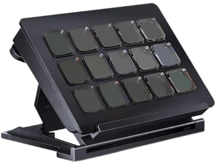 LCD Display Stream Control Panel LCD Keyboard With 15 Programmable Dynamic Icons Scene Switching Hotkey Gaming Keyboard With Dynamic Icons