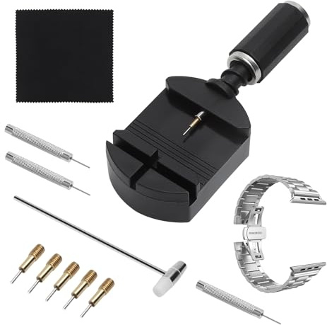 Uhren Reparatur Set, Federstegwerkzeug 11 Stück Uhr Reparatur Set Federstegzange, Uhrenarmband Werkzeug, Uhrenwerkzeug Armband Kürzen Werkzeug Uhr Glieder Entfernen Kit für Herren Damen Zuhause