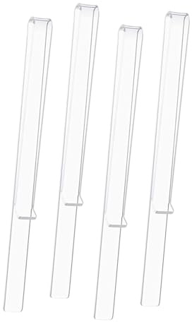 Mikinona 2 Paare Transparente Acryl Notenklammern Kleine Praktische Musikseitenhalter Windfeste Glatte Oberfläche Langlebige Clips für Musiker und Musikliebhaber für Notenhefte und Bücher