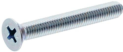 Zinc Flat Head Phillips Machine Screw #6-32 x 1-1/2