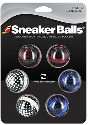 Sof Sole Sneaker Ball Shoe Odor Eliminator & Remover - Fresh, Clean Scent Blocks Odors - Twist-to-Activate - Compact & Durable - Fun, Colorful Designs - Ideal for Shoes, Gym Bags, Lockers