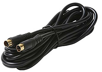 6' FT S-Video Cable VHS Shielded 4 Pin Gold Male 24k Plated Plug SVHS Cable Male to Male Super VHS Multimedia Cable Video Signal Satellite Receiver Component Hook-Up Extension Connector