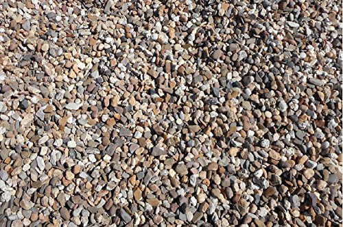 Der Naturstein Garten Alwe Rheinkies 2-8 mm – Bunter Zierkies für Garten & Teich, natürlich gerundet, frostsicher und chemiefrei, 25 kg