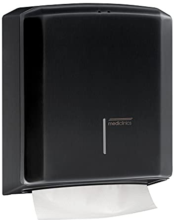 All Care 12925 Mediclinics Edelstahl Handtuchspender, Schwarz