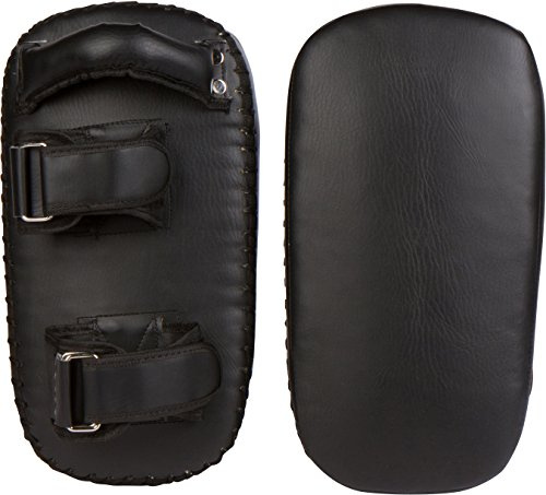 Trademark Innovations 16 Kickboxing MMA Thai Training Kick Pads (Pair), Black