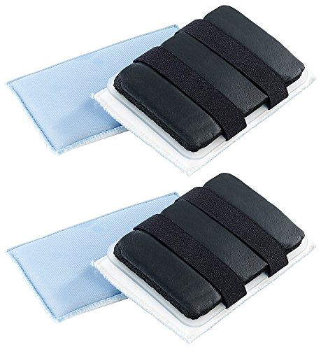 PEARL Autos Scheibenreiniger: Mikrofaser-Windschutzscheiben-Wunder mit Handschlaufe, 2er-Set (Fensterputzer für Autoscheiben, Mikrofaser Scheiben-Wunder, Windschutzscheibe)