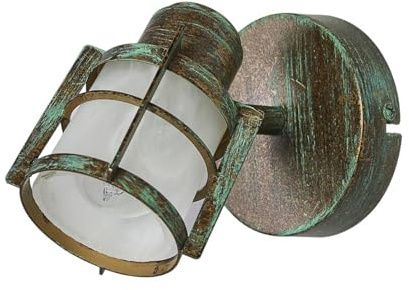Lindby Wandleuchte, Wandlampe Innen Giorgi (Retro Vintage Antik) in Bronze aus Metall (1 flammig E14) - Wandstrahler Wandbeleuchtung Schlafzimmer/Wohnzimmer Wohnzimmerleuchte