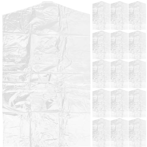 TOPBATHY 50 Pezzi Sacchetti Trasparenti Per Vestiti, Copriabiti Antipolvere Monouso, Buste Per Abbigliamento in Plastica, 60x100 Cm, Per Casa