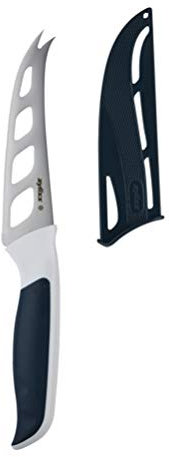 Zyliss E920219 Comfort Cheese Knife, 12cm/4.5in, Japanese Stainless Steel, Black/White, Kitchen Knife, Dishwasher Safe