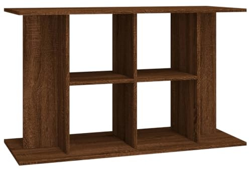 vidaXL Aquariumständer, Aquarium Unterschrank mit viel Stauraum, Aquarium Tisch mit stabiler Oberplatte, Aquariumschrank Aquarium Halter, Braun Eichen Optik Holzwerkstoff