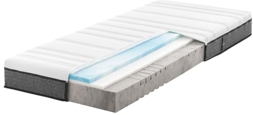 Ravensberger Matratzen Gelmatratze Thermo-Duo Härtegrad H3, 120 x 200 cm | 7-Zonen-Mehrschichtmatratze mit Gel-Auflage | mit Funktionsbezug