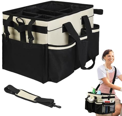 Lambo Basket Cleaning Organizer | Adjustable and Portable Bucket Organizer, Large Capacity Retail Bucket Organizer for Hotel Chest Kitchen Dining Room