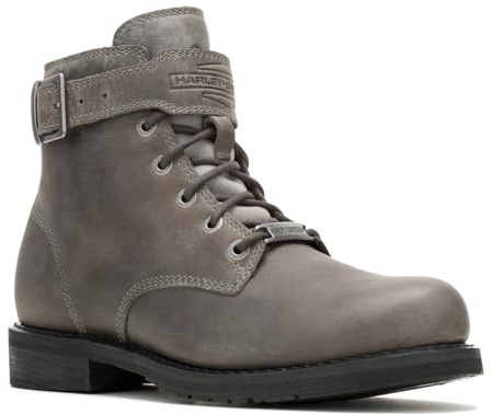 Harley-Davidson Bottes mi-mollet courtes Vntgmoto pour homme, gris, 41.5 EU