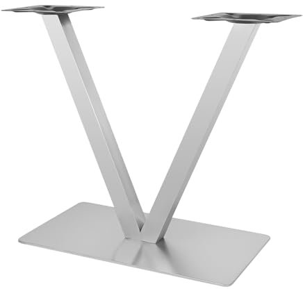 lalaleny Tischbeine Edelstahl Tischgestell V-Form/X-Form Tischkufen Tischfuß Tischuntergestell für Couchtische, Esstische (V Form, 70cm)