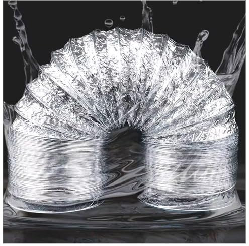 Abluftschlauch Mit 2 Schlauchschelle Edelstahl Alurohr Lüftungsschlauch Aus Aluminium Lüftungsschlauch Schallgedämmter Wärmeisolierung Alu Flexrohr 80/100/120/150/160/170/180/200/250/300mm(3.0m,150mm)