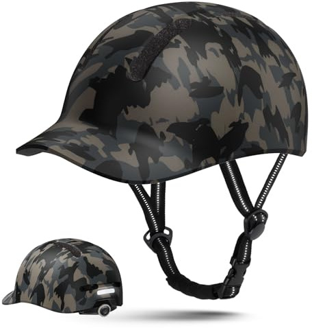 Shinmax Adult Bike Helmet for Adult & Men & Women - Lightweight Adjustable Baseball Cap Style Cycling Helmet With Visor for Urban Commuters & Road Biking