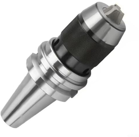 Zilimontt Keyless Device Drill Chuck, 40Cr Straight Shank Integral Drill Chuck, BT40 APU13 Drill Chuck Collet with Quenching and Hardening Process for Milling Machine(BT30-APU16)