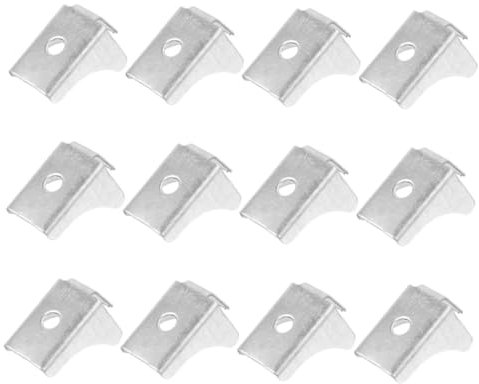 DOITOOL 12pcs Laminate Clip Metal Cabinet Shelf Support Clips Heavy Duty Shelving Bracket for File Cabinet Inserts