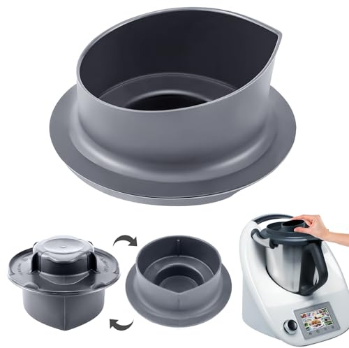 LPZMPZ Vaso medidor compatible con robot de cocina Vorwerk Thermomix TM5 y TM6, accesorios Thermomix, tapa Thermomix con escala de 100 ml y 50 ml para vaso medidor Thermomix