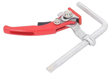 Ratcheting Table Clamp, Quick Release Clamp, Ratchet Track Clamp 9x17.5cm, Bar Clamp, Guide Rail System Woodworking Clamp