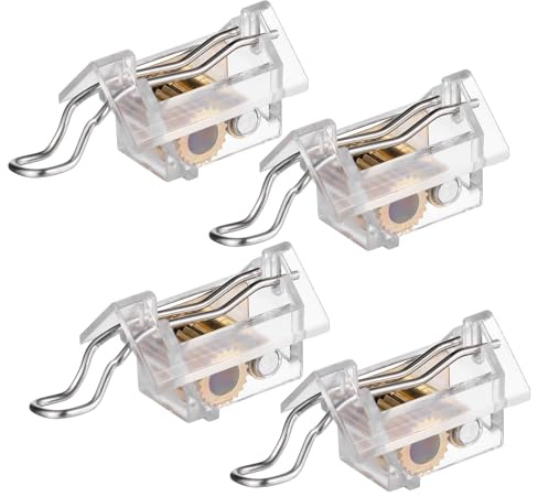 TOPBATHY Fermacorda per Veneziane Ingranaggio, 4 Pezzi in Pom | Ricambio per Tende Veneziane e Bambù, Superficie Liscia, Formato Compatto, Accessori per Montaggio Affidabile