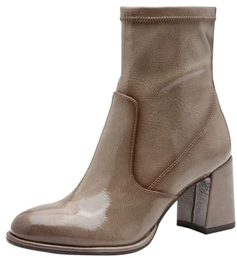 Tamaris 1-25357-41/001 Bottes à enfiler en synthétique pour femme Noir, Couleur : taupe, 37 EU