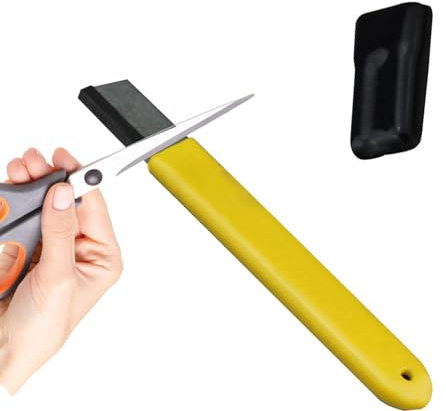 Aiguiseur d'outils de jardin, aiguiseur de ciseaux haute résistance, aiguiseur compact, outil d'affûtage pour sécateur, axes manuels