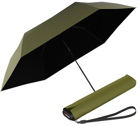Knirps parapluie US.050 Ultra Light Slim Manual Heatshield Fashion Cardamom/Black olive