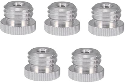 SHINEOFI 5stücke Teiliger Mikrofonstativadapter aus Aluminiumlegierung -innengewinde -außengewinde Stativadapter für Kameras und Andere Geräte
