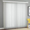 HDEYRSX Lamellenvorhang Weiß Vertikaljalousie Blickdicht lichtdurchlässig Tür Fenster Lamellen Rollo Schiebegardine,Inklusive Montagematerial,Anpassbare Farbe und Größe (130cm x 170cm)