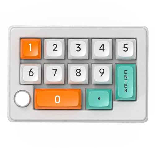 Teclado mecánico RGB para juegos de 12 teclas, modos inalámbricos 2.4G/Bluetooth/pares, intercambio en caliente, antifantasma, macro programable, sincronización dinámica de ritmo RGB, compatible con