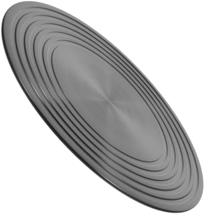 NUOBESTY Plaque de Transfert Thermique pour Cuisinière à Gaz, Aluminium Noir, Surface Lisse, Facile à Nettoyer, Cuisine Décongélation