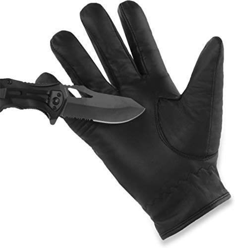 normani Schnittschutz Security Polizei Handschuhe mit Quarzsandfüllung und Kevlar Innenmaterial - auch in Übergröße (XS-5XL)