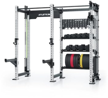 ATLETICA R8 Falcon R, Power Rack mit Kabelzug, Weiß